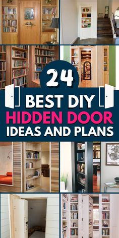 the best diy hidden door ideas and plans to make it look like you have lived in a house