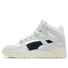 PUMA Slipstream Invdr Mid Lux 'Cream White Gray' 388641-02 (SNKR/Skate/Unisex/Mid Top/Non-Slip/Wear-resistant) Mid Top, Inspired Outfits, Cream White, Perfect Pair, Your Perfect, Outfit Inspirations, Cream, Sneakers, Grey