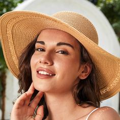 Embrace the sunshine in style with the Women's Tassel Tie Wide Brim Straw Sun Hat. This chic and playful accessory is expertly crafted from natural straw, offering breathable and lightweight protection from the sun's rays. The wide, floppy brim provides ample coverage for your face, neck, and shoulders, ensuring you stay cool and comfortable during outdoor adventures. Elevating the design are charming tassel ties that add a touch of bohemian flair and allow you to adjust the fit for a secure and Wide Brim Straw Hat, Straw Sun Hat, Beachwear For Women, Sunny Day, The Sunshine, Sun Hat, Wide Brimmed, Outdoor Adventures, Straw Hat