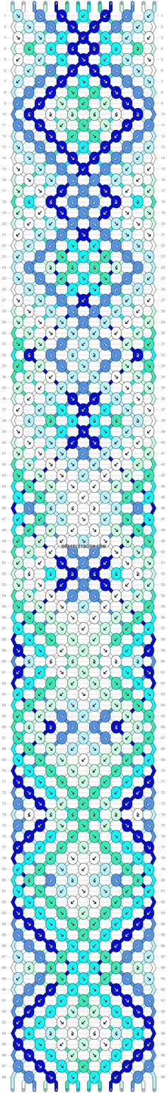 an image of a blue and green pattern with white lines on the bottom right side