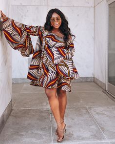 "Ankara Style Dress Elastic Off Shoulder Dress Unlined Now available in sizes Size 2 Bust 32\" Waist 26\" Size 4 Bust 34\" Waist 28\" Size 6 Bust 36\" Waist 30\" Size 8 Bust 38\" Waist 32\" Size 10 Bust 40\" Waist 34\" Size 12 Bust 42\" Waist 36\" Size 14 Bust 44\" Waist 38 Size 16 Bust 46\" Waist 40\" Please feel free to ask question if you're unsure about your size. Check your measurements before placing your orders. All photos are taken directly under the sun." Fall Long Sleeve Mini Dress With Pockets, Long Sleeve Dress With Pockets For Fall, Long Sleeve Fall Dress With Pockets, Long Sleeve Mini Dress With Pockets For Summer, Summer Long Sleeve Mini Dress With Pockets, Multicolor Long Sleeve Dresses With Pockets, Multicolor Long Sleeve Mini Dress For Fall, Multicolor Printed Long Sleeve Mini Dress, Multicolor Long Sleeve Printed Mini Dress