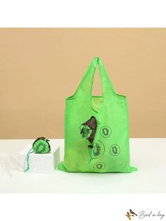 BirdinBag - Lemon Pattern Foldable Shopping Bag Vegetable Composition, Bucket Bag Pattern, Foldable Shopping Bag, Lemon Pattern, Lemon Patterns, Word Wrap, Green Bag, Bag Pattern, Yellow Color