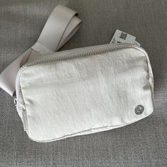 Lululemon Everywhere Belt Bag OS 1L Volume White Opal WHTO Extended Strap. White Opal Belt Bag, Glasses Inspiration, Lululemon Everywhere Belt Bag, Lululemon Bags, Everywhere Belt Bag, Birthday Wishlist, White Opal, White Bag, Belt Bag