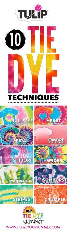 tie dye techniques for beginners to use