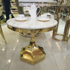 Elegant Marble Top Round Side Table - My Aashis Marble Round Table, Round Table Small, White Round Side Table, Marble Top Side Table, Marble Side Table, Marble Side Tables, Table Centers, Marble Coffee Table, Round Side Table