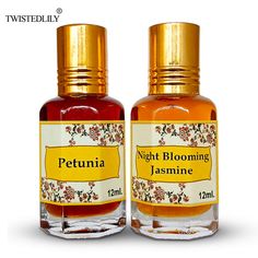 Petunia and Night Blooming Jasmine. Each bottle contains 12ml. of fragrance, making it a total of 24ml. for the two-pack. Here's a brief overview of the fragrances: