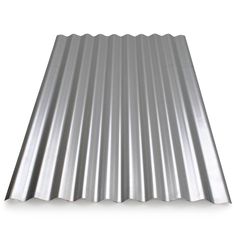 metal roofing sheet on white background