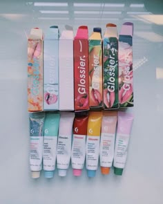 Glossier Balm Dotcom, Koleksi Makeup, Lip Balm Collection, Happy Happy Happy, Gloss Labial, Balm Dotcom, Lip Glosses, Beauty Eyes, Beauty Skin Care Routine