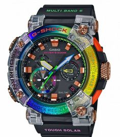 Casio G-shock Frogman Rainbow Gwf-a1000brt-1ajr Limited 2000,rare F/s Casio Frogman, G Shock Frogman, G Shock Men, Sneaker Bar, Solar Watch, Fancy Watches, Expensive Watches