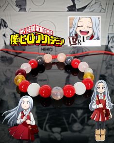 Holis, somos una pareja de otakus haciendo lo que mas nos gusta, accesorios personalizados de personajes de anime, videojuegos y mas🤗 Te presentamos la pulsera ajustable de piedras naturales inspirada en Eri de la serie de anime Boku No Hero Academia (BNHA) 👊💥Enviamos a toda la República mexicana, puedes contactarnos a través de nuestro Instagram o Whatsapp 🌸 Síguenos a través de nuestras redes sociales en Instagram y Tik Tok (y nuestra tienda de Shopee), como @anetteemporium ☺️ Kandi Bracelets, Diy Bracelets Patterns, Anime Gifts