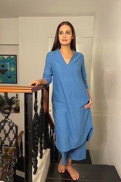 Dia Mirza, Kurta Style, Pakistani Fashion Casual, Kurti Designs Latest