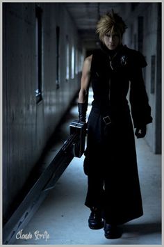 Cloud Cosplay, Cloud Strife Cosplay, Cosplay Men, Final Fantasy Cloud Strife, Best Cosplay Ever, Cosplay Idea, Belle Cosplay, Final Fantasy Cloud, Advent Children