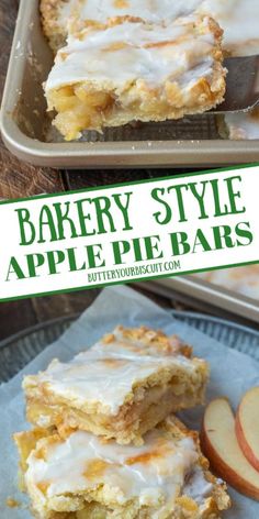 this is an image of baked apple pie bars