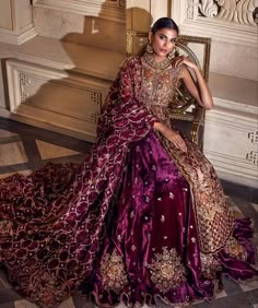 Purple Bridal Dress, Plum Wedding Dresses, Casual Bridal Dress, Floral Dresses With Sleeves, Red Bridal Dress, Purple Wedding Dress, Ethnic Clothes