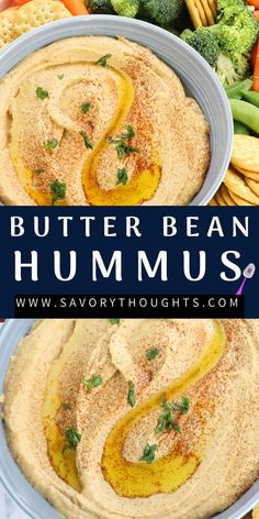 the hummus is made with butter and spices