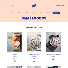 the food website is designed to look like it could be used for cooking and baking