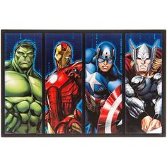 an image of avengers wall hangings