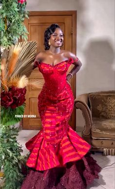 Ghana Prom Dress, Ghana Kente Styles Traditional Weddings, Congolese Dress, Ghana Wedding Dress, Kente Wedding Dress, Ghana Traditional Wedding, Kente Gown, Ghanaian Wedding, Ghana Wedding