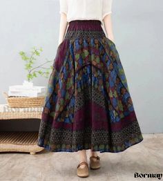 Timeless Chic Half-Body Long Skirt with Elegance Umbrella Skirt, Beaded Blouse, Half Sleeve Dresses, Daily Dress, Flowy Skirt, Stripe Skirt, Maxi Dress With Sleeves, Types Of Skirts, Wrap Skirt