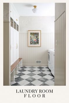 the laundry room floor is clean and ready for us to use in their home or office