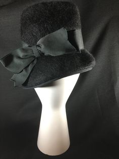 RARE Shagfelt Large Bow Black Hat with Bow Detail Previously loved item  Pet and smoke free home Please review all pictures and ask questions No returns Cloche Hats, Hat With Bow, Newark Nj, Cloche Hat, Large Bow, Black Hat, Bow Detail, All Pictures, Caps Hats