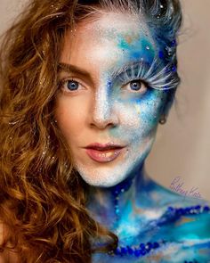 Bethany Kate Rowlands on Instagram: “Ocean / water inspired creative makeup 🌊 “Take charge of your life! The tides do not command the ship. The sailor does.” Ogwo David…” Ocean Makeup Looks, Atlantis Aesthetic, Deep Makeup, Lash Ideas, Take Charge Of Your Life, Creepy Halloween Makeup, Face Art Makeup, Halloween Makeup Inspiration