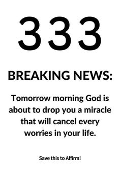 a black and white photo with the words breaking news above it, says'tomorrow morning god is about to drop you a miracle