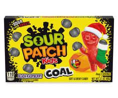 sour patch kid's coal christmas candy