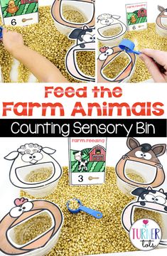 feed the farm animals counting and sorting activity for toddlers to practice counting in their own hands