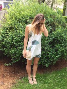 $15 Palm Print slip-dress! Perfect for summer! #tropicaldress #summerstyle #summerdress Tropical Dress, Outfit Dress, My Outfit, Palm Print, Lace Up Heels, Mom Style