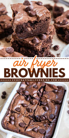 Looking for more homemade treats for Mother's Day? These Air Fryer Brownies are rich, moist, and easy to make. This homemade brownie recipe is decadent and makes the best Mother's Day dessert recipe. Save this pin! Air Fryer Boxed Brownies, Easy Air Fryer Desserts, Air Fryer Brownies, Air Fryer Desserts, Mother's Day Dessert, Homemade Brownie Recipe, Homemade Brownie