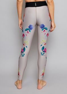 Fleurs Ultra High Legging Showcasing our state-of-the-art digital printing, unleash your inner blossom with our Fleurs Collection, where sporty meets stunning! Seamless construction for a barely-there feel. High-stretch compression performance fabric that allows a wide range of motion and accelerated dry time. Bursting with vibrant blooms and bold designs, this collection ensures you will be sure to elevate your look in and out of the gym. Fabric: 43% Polyester 43% Nylon 14% Lycra Ultracor's wom Athleisure Floral Print Yoga Bottoms, Printed Stretch Activewear For Athleisure, Floral Print Stretch Workout Bottoms, Stretch Floral Print Workout Bottoms, Fitted Floral Print Workout Bottoms, Athleisure Stretch Bottoms With Floral Print, Sporty Floral Print Activewear For Workout, Floral Print Athleisure Activewear For Sports, Floral Print Athleisure Activewear For Workout