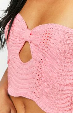 Strapless Knit Top, Custom Wardrobe, Pink Knit Top, Summer Pieces, Prom Midi Dress, Athletic Clothing, Summer Playsuit, Crochet Summer, Be Pretty