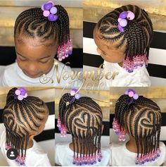 One exciting thing about being a little black girl is that they get to wear different hairstyles every week. As a little girl growing up in Nigeria in the 90s ... Hairstyles With Beads For Kids, Hairstyles With Beads, Cornrows Hairstyles