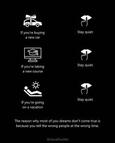 the rules for buying a car are shown in black and white