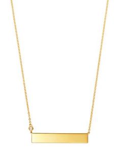 Bloomingdale's Fine Collection Diamond Bar Pendant Necklace in 14K Yellow Gold, 0.03 ct. t.w. - Exclusive Bar Pendant Necklace, Diamond Bar, Bar Pendant, Jewelry Accessories, Gold Necklace, Yellow Gold, Pendant Necklace, Bar, Pendant