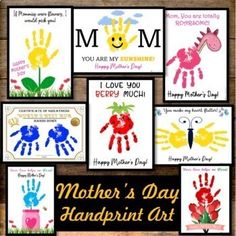 mother's day handprint art for kids