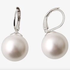 - Nwt! - Beautiful Simulated Pearl Earrings! - See Image With Penny For Size Reference - Makes A Great Gift Monet Earrings, Black Pearl Earrings, Stone Dangle Earrings, Monet Jewelry, Crystal Dangle Earrings, Statement Drop Earrings, Earrings White, Pearl Types, Earrings Drop