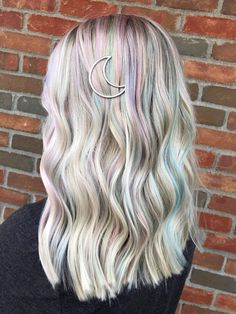 Hairstyles Ideas For Long Hair, Hair Color Summer, Side Braids For Long Hair, Short Hair Dos, Pastel Rainbow Hair, For Long Hair Hairstyles, Ideas For Long Hair, Hair Rainbow, Side Braids