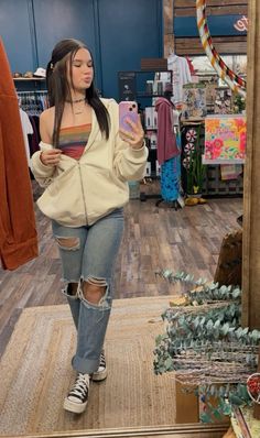 Granola Fits, Estilo Hippy, Year 7, Hippie Style Clothing, Outfits With Converse, Granola Girl, Cute Everyday Outfits, Fit Check