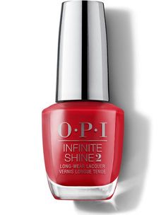 OPI Just Dropped Its Fall Nail Collection — & You'll Want Every Color #refinery29 https://www.refinery29.com/en-us/2019/09/241891/opi-fall-nail-polish-colors-2019#slide-12 Nail Colors Red, Opi Gel Nail Colors, Opi Infinite Shine 2, Long Wear Nail Polish, Shimmer Nail Polish