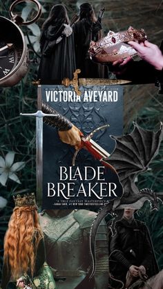 a collage of photos with the words bladebreakerr on them and an image of a woman holding a knife