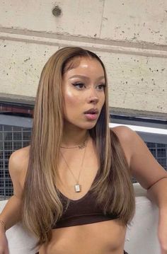 glow, honey brown, pretty Brown Honey Aesthetic, Light Brown Hair Color Black Women, Honey Bronze Hair, Adore Honey Brown, Rich Honey Brown Hair, Honey Brown Aesthetic, Maple Brown Hair Color, Honey Blonde Dark Roots