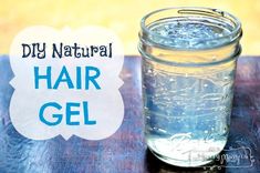 Homemade Hair Gel, Hair Gel Recipe, Diy Natural Hair, Natural Hair Diy, Diy Shampoo, Diy Kosmetik, Homemade Hair Products, Diy Hair Care