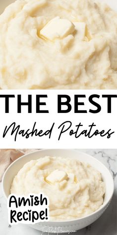 the best mashed potatoes recipe with text overlay