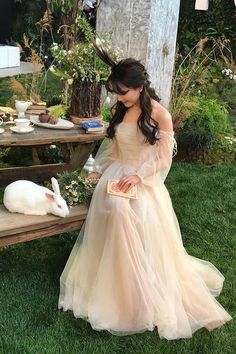 Prom Dress Champagne, Prom Dress White, Tulle Long Prom Dress, Dress Champagne, Tulle Evening Dress, Fairytale Dress, White Tulle, Beauty Dress, Long Prom Dress