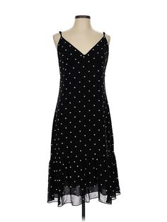 MICHAEL Michael Kors Cocktail Dress Size: Large Black Dresses - used. 100% POLYESTER, V Neck, Polka Dots, Knee Length, Sleeveless | MICHAEL Michael Kors Cocktail Dress: Black Polka Dots Dresses - Used - Size Large Black Polka Dot Dress, Cocktail Dress Black, Black Cocktail, Black Cocktail Dress, Black Polka Dot, Polka Dot Dress, Dot Dress, Large Black, Dress Black