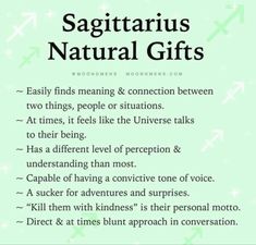 the words sagitaruus natural gifts are written in black and white on a green background