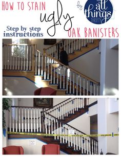 the stairs and railings are being taped up with tape to prevent them from falling