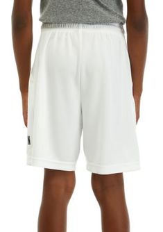 He'll be at the top of his game when he wears these classic Nike shorts. | Jordan Boys 8-20 Essential Mesh Shorts, White, Large White Shorts For Basketball, Summer Athletic Shorts For Basketball, White Moisture-wicking Basketball Bottoms, Casual Basketball Athletic Shorts, Basketball Bottoms With Built-in Shorts, Basketball Shorts With Built-in Shorts, Summer Basketball Shorts, Athletic Shorts With Built-in Shorts For Basketball, White Summer Basketball Bottoms